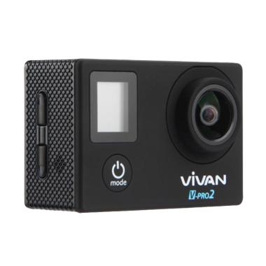 Vivan V-pro2 4K 2 LCD Waterproof Sports Action Camera - Black