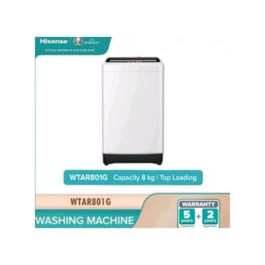 Mesin Cuci 1 Tabung HISENSE WTAR-801G kaps 8kg