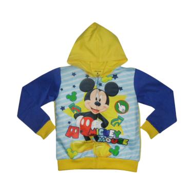 VERINA BABY Mickey Mouse Hodie Jacket Anak - Blue Yellow VERINA BABY Mickey Mouse Hodie Jacket Anak - Blue Yellow