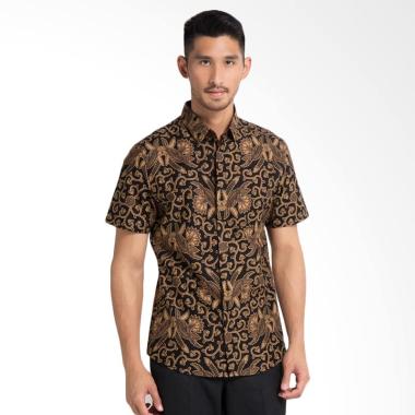 Arthesian Batik Candra Batik Printing Kemeja Batik Pria - Coklat