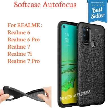Autofocus Realme 7i 7 6 Pro Softcase Silikon Leather Case Kulit Shockproof Casing Silicone 7i