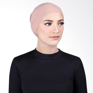 Cantik Kerudung Misha Cape Inner Rajut - Peach No.15