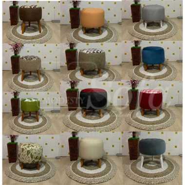 Stool Bulat & Puff Kotak Modesty