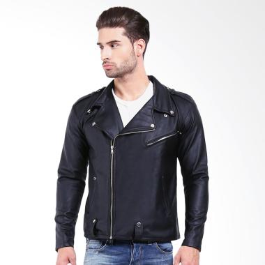 Alphawear Trend Jaket Kulit - Hitam