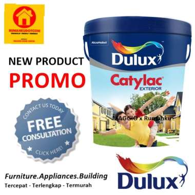 CAT TEMBOK EKSTERIOR - CAT TEMBOK LUAR TAHAN AIR - CATYLAC EKSTERIOR 4,5KG - DULXU CATYLAC CUSTOM