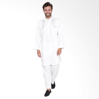 Arafah Savda Baju Pakistan Pria - White
