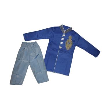 VERINA BABY Plus Pants Setelan Baju Koko Anak - Biru