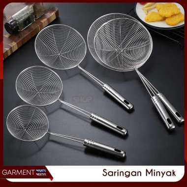 Saringan Minyak Tirisan Gorengan Serokan Masak Stainless Tahan Panas 22 CM