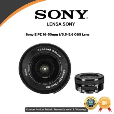 Lensa Sony E PZ 16-50mm f3.5-5.6 OSS Lens A5000 A5100 A6000 Black