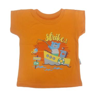 Ridges Oblong Motif Kaos Bayi - Orange