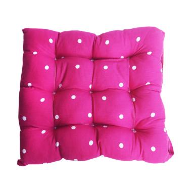 Yangunik Polkadot Bentuk Persegi Bantal Alas Duduk - Fuschia