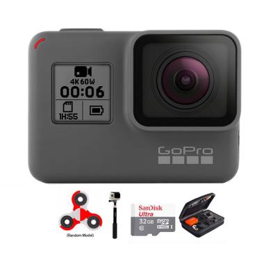 GoPro Hero 6 Combo Deluxe 32 GB Spin Action Camera - Black