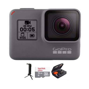 GoPro Hero 5 Combo 3 Way Deluxe 16GB Action Camera - Black