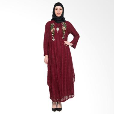 Kasa Heritage Latifah Dress Muslim Wanita - Majestic Red