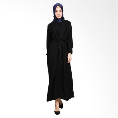 Ayda Gamis Jumbo Polos - Hitam