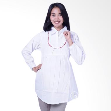 Mama Hamil BLJ 425 Muslim Gucci Baju Atasan Ibu Hamil - Putih