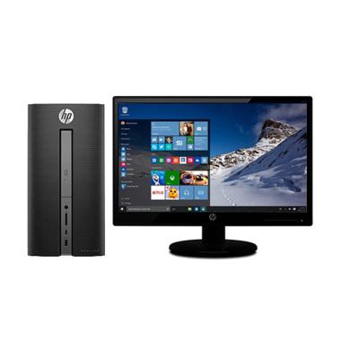 HP | PC 570-P003D | Desktop PC - Hitam
