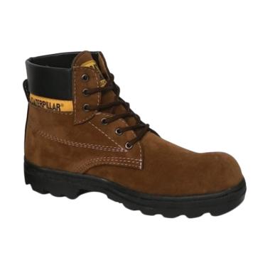 Caterpillar Safety Shoes Sepatu Hiking Pria - Brown