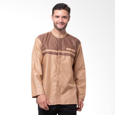 Allev Mahdi Long Shirt - Coklat Muda