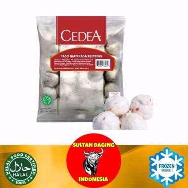 CEDEA BASO IKAN RASA KEPITING 500 GRAM ISI 25/ BASO KEPITING/ BAKSO KEPITING/ BAKSO IKAN CEDEA/ BASO