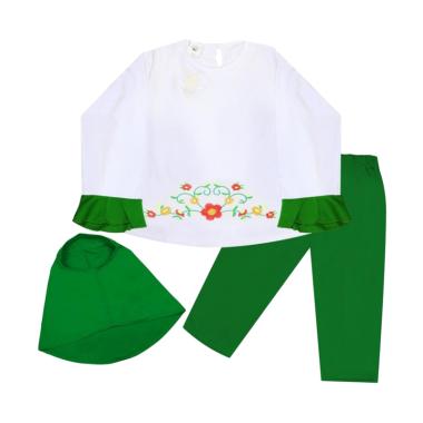 MacBee Fatimah Setelan Baju Muslim Anak - Green