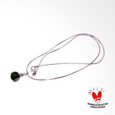 Vee Giok Bulat Terapi Kesehatan Kalung Liontin - Hijau Hijau