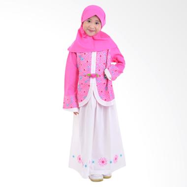 Jesca and Paul Alena 227 Gamis Baju Muslim Anak - Pink