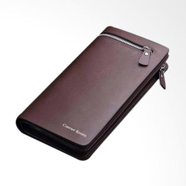 Curewe Kerien Fashion Dompet Pria Wanita - Coklat