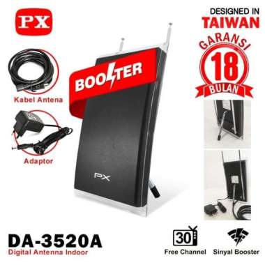 Antena TV Digital Indoor PX DA-3520 - Hitam - antena px - da3520