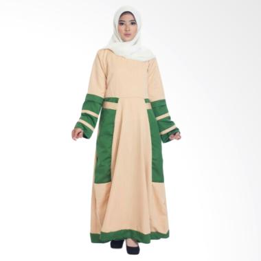 MIMUMOO Salama Gamis Kaftan Abaya D ... a Muslimah Syar'i - Cream