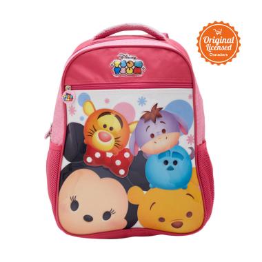 Disney Tsum Tsum  Tas Sekolah - Pink [16 Inch]
