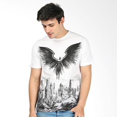 CBR Six Oblong T-Shirt Pria - Putih [BRC 615]