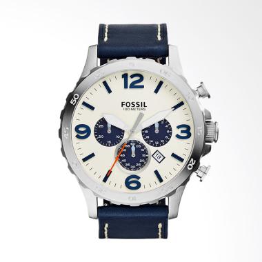 Fossil Nate Chronograph Jam Tangan Pria Blue