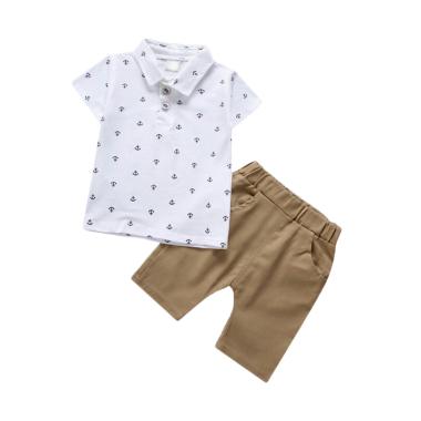 Saneoo Anchor Polo Shirt Set Baju Anak