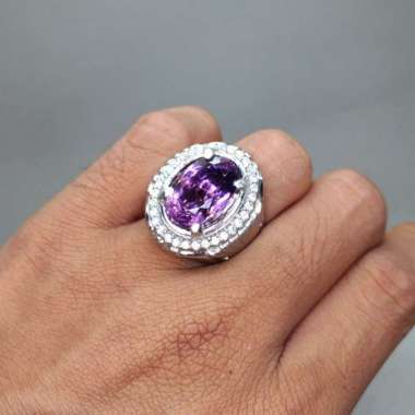 Batu Cincin Asli Kecubung Ungu Kalimantan Amethyst