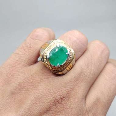 Batu Cincin Asli Zamrud Emerald beryl alami
