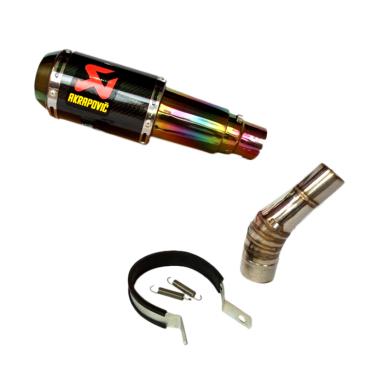 Knalpot Akrapovic GP M1 Rainbow Sli ... Stainless Berkualitas PNP
