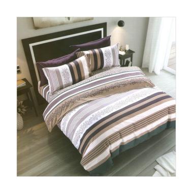 Madamel Cotton Sateen Leopard Line Set Sprei 160 x 200 Multicolor