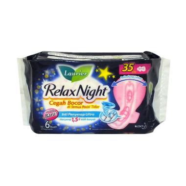 Promo Harga Laurier Relax Night 35cm 6 pcs - Blibli