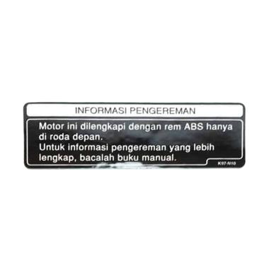 Honda Genuine Accessories 87514K97N10 Label 1CH ABS Information Motor for Honda PCX 150 Black