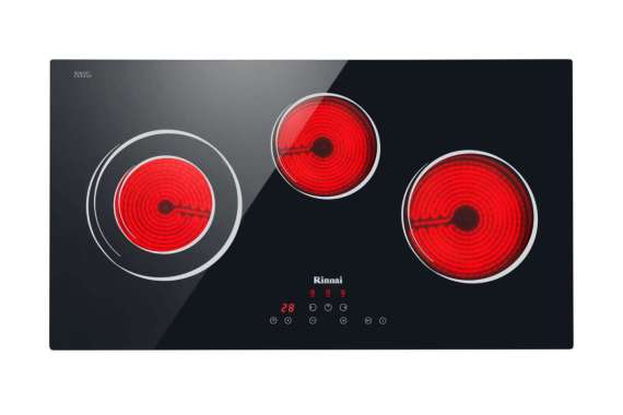 RINNAI Kompor Listrik Vitro Ceramic Tanam 3 Tungku - RB-7013E-CB