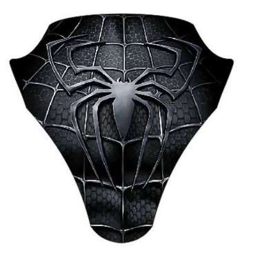 Stiker VIsor Honda PCX 150 PCX 160 - Spiderman TERLARIS Hitam