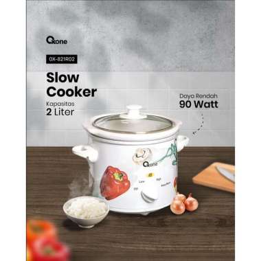 OXONE SLOW COOKER OX-821OV 5Liter OVAL | Panci keramik Listrik 5L OX821OV 2 Liter