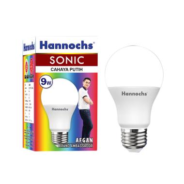 Hannochs Sonic Lampu LED - Cahaya Putih [9 watt] PUTIH