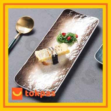 Japanese Ceramic Long Piring Sushi Persegi Panjang Piring Sushi Rumah Tangga Piring Sushi Keramik 12