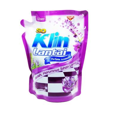 Promo Harga So Klin Pembersih Lantai Ungu Floral Lavender 1600 ml - Blibli