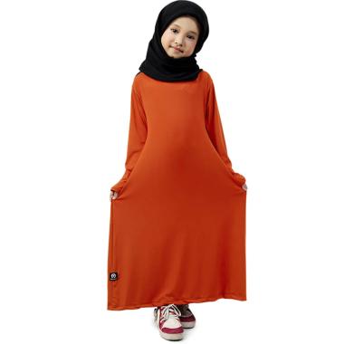 101 Model Baju Muslim Anak Perempuan Warna Orange Terbaru
