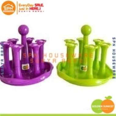 Tempat Gelas 6Pcs TG6-1037 GOLDEN SUNKIST