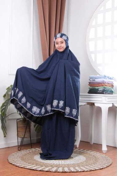 Mukena dewasa motif bordir pintu aceh - mukena motif aceh - mukenah pintu aceh 9. coklat