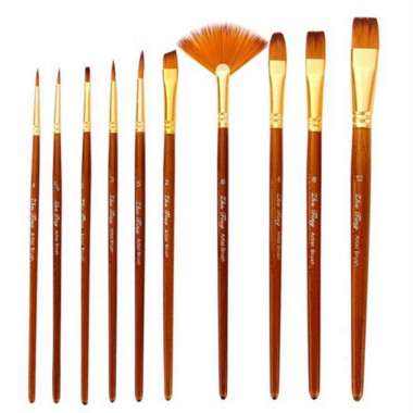 10 Pcs/Set Kuas Lukis Multicolor